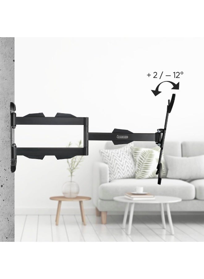 هاما حامل جداري للتلفزيون، دوار، قابل للتمديد، ذراع طويل، 165 سم (65 بوصة)، يتحمل وزنًا يصل إلى 25 كجم - Image 5